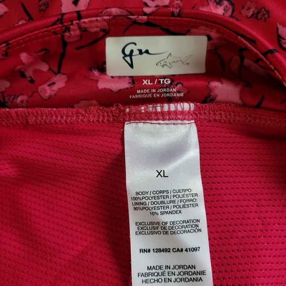 Greg Norman Woman Floral Pink Athletic Skort Size XL New. - Picture 4 of 4